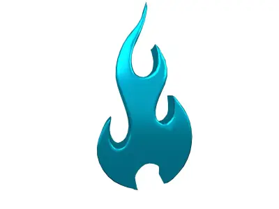 Fire Symbol v9 014 Low-poly 3D model
