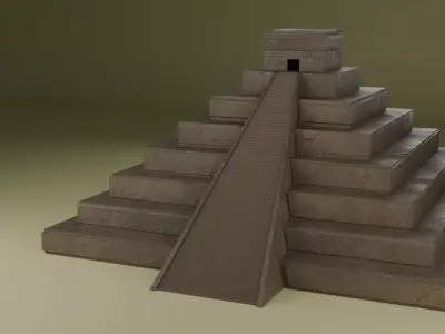 3D templo maya  3D model