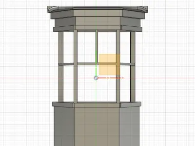 BAY WINDOW 7MM SCALE O GAUGE MODEL RAILWAY 3D print model