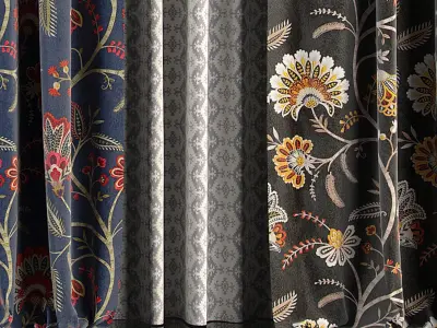 Curtain Set 78 3D model
