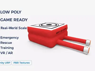 Safety Air Cushion Low-poly 3D model