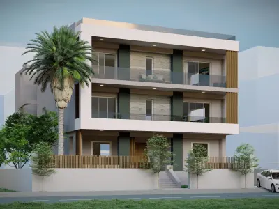 Palm House Day and Evening Renders 3D model