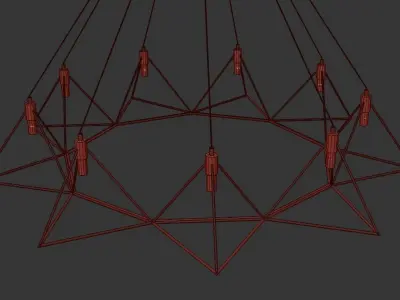 GITTER geometric chandelier 3D model