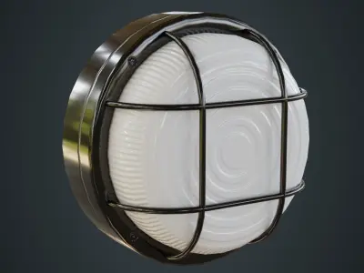 Bulkhead Light 2A Low-poly 3D model