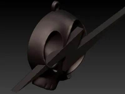 Skull With Light 3D print model