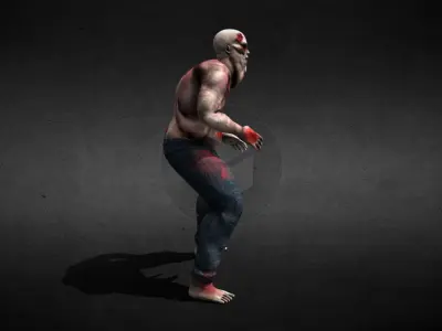 Zombie Brute Low-poly 3D model
