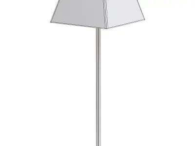 PROJECT floor lamp with shade 3D model