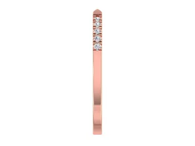 Solitaire Women Light Weight Band Ring 3D print model 8