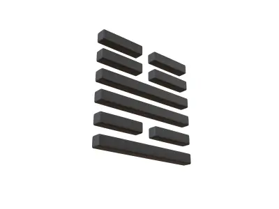 I Ching Hexagrams 55 feng v1 001 Low-poly 3D model