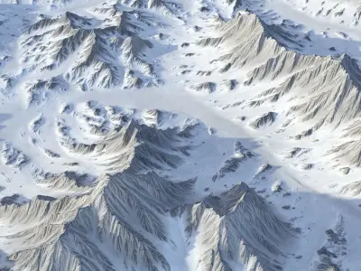 Landscape 90 Low-poly 3D model