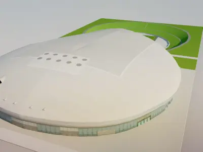 Sapporo Dome - Japan Low-poly 3D model