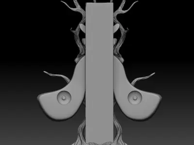 Fantasy totem 3D model