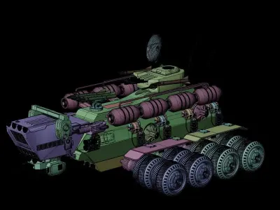 Fast Intervention Rover 3D model