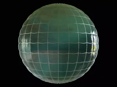 Wired Glass PBR Substance Material Texture