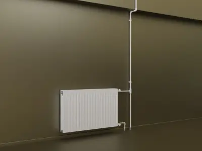 Radiator Panel - 3D Model Low-poly 3D model