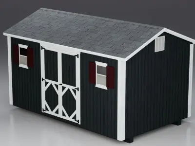 Outdoor Shed Low-poly 3D model