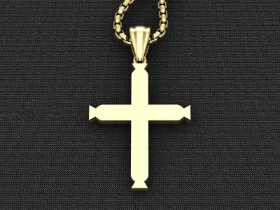 Cross Light Gold 3CP076 3DM STL 3D model