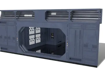 Set 1a - Death Star Vader vs Obi-Wan 1-18 scale Hasbro Kenner 3D Model Pack