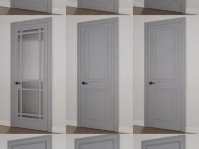 Doors Collection - 33 pieces 3D model  3D model