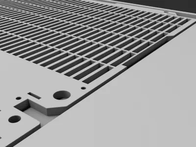 Sci-fi Spacestation Floorplate 3D model