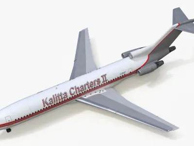  Rigged Boeing 727 Airliners Collection 