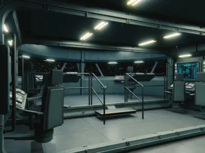 Starship Command Deck Collection 3D model