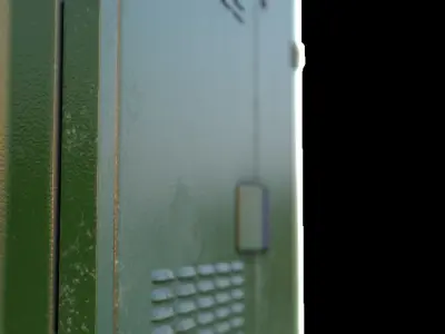  Fibre Cabinet Low-poly 3D model