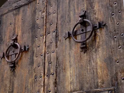 Old Medieval Door Low-poly 3D model