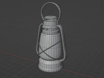 Old Simple Lantern 3D model