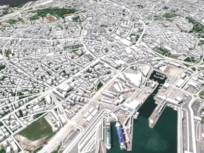 Cityscape Tallinn Estonia 3D model