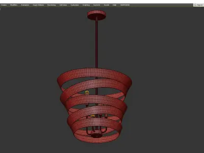 Culter Pendant Light Low-poly 3D model