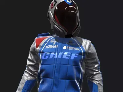 Chief Spacesuit  Low-poly 3D model