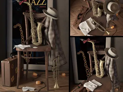 Saxophone 3D model