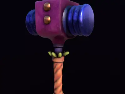 Stylize Hammer Low-poly 3D model