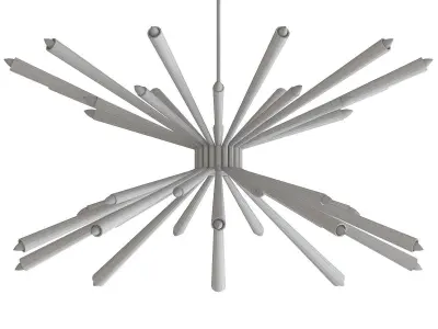 Dorsey starburst chandelier 3D model