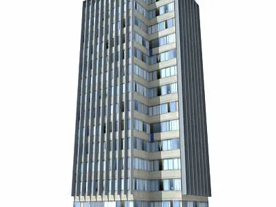 Tall Building 116 Low-poly 3D model