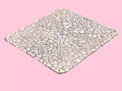 Cobblestone Square 3D model