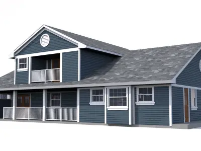 House-003 Low Poly 3D model