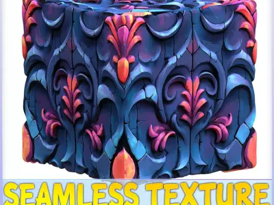  Stylized Wall Seamless Texture Texture 6