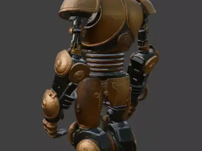 Steampunk Robot 3D model purchase