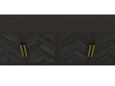 Restoration Hardware- Herringbone Sideboard Cabinet-002 3D model