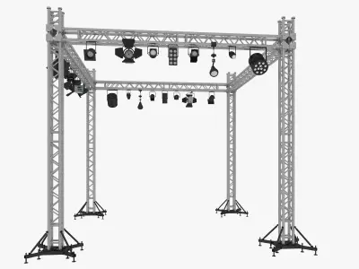 Light Truss 8 3D model