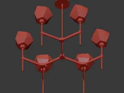 GEM chandelier 3D model purchase