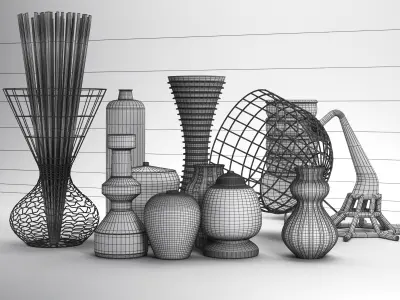 3D Models Vases Collection 3D model
