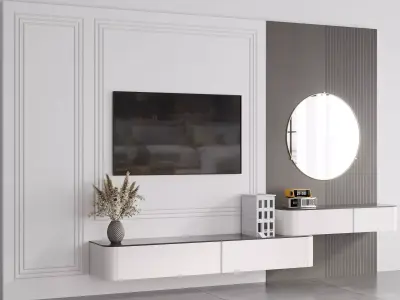 TV WALL NO50 A 3D model