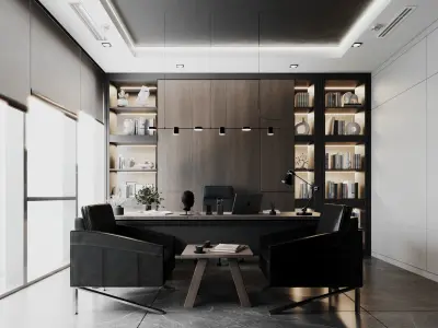 Modern Office 2 Interior  3D model