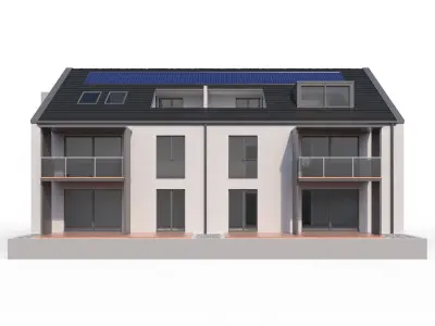 Modern appartment house 3D model