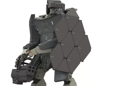 WarBot Assault Pack Low-poly 3D model