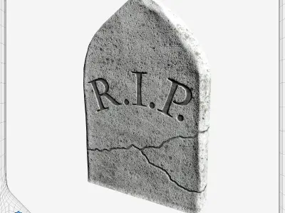 Tombstone Pack Low-poly 3D model