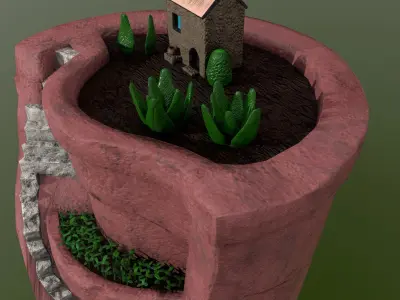Sculpted Pot 3D model